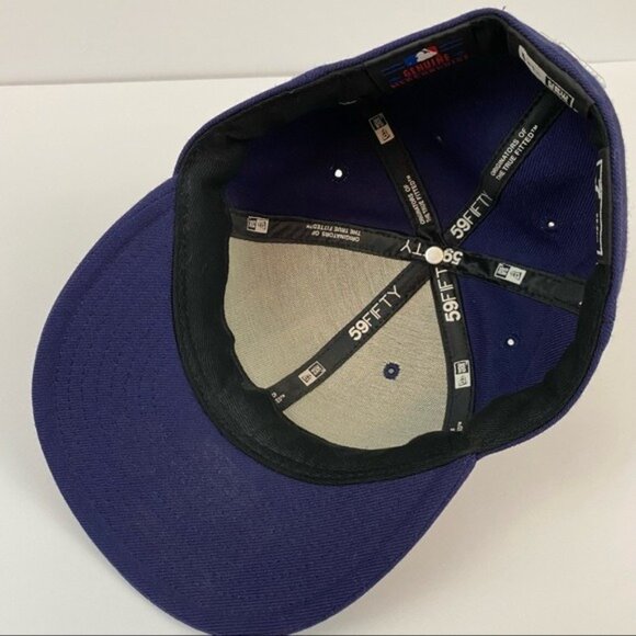 New Era 59Fifty MLB Tampa Bay Rays Genuine Merchandise Baseball Cap Hat Blue - Picture 10 of 10